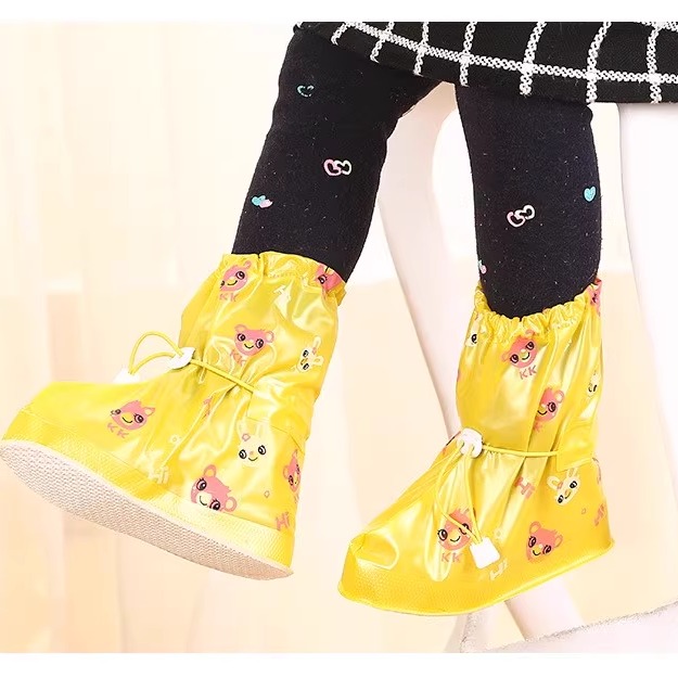 儿童玩沙防水脚套雨鞋男女幼儿上学沙滩鞋防滑耐磨雨靴套鞋防脏