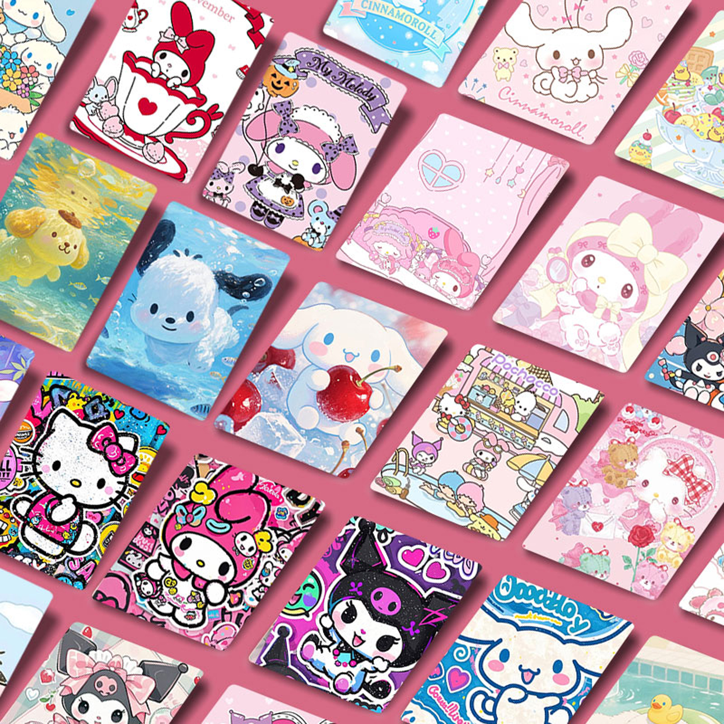 三丽鸥小卡55张三寸拍立得LOMO卡