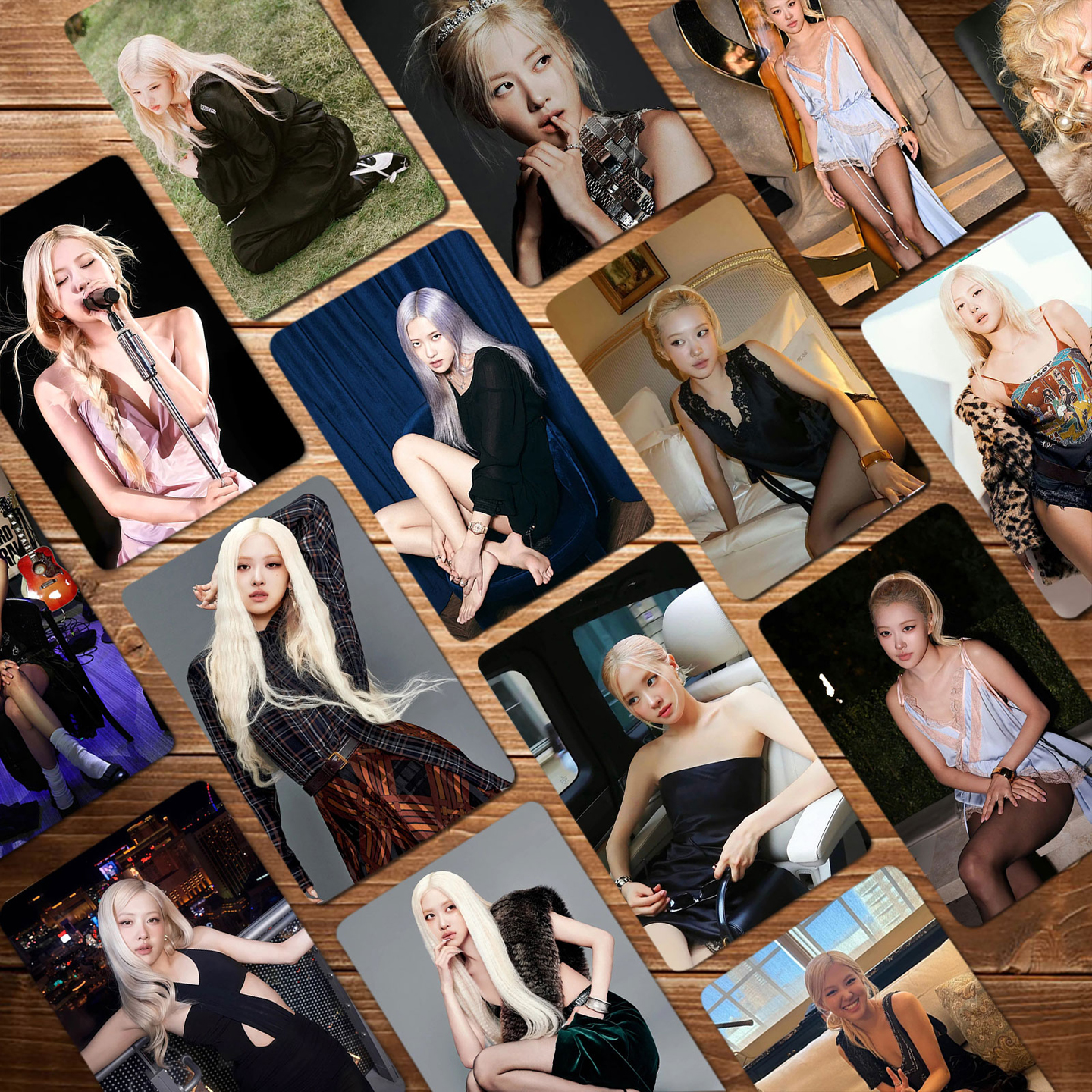 55张朴彩英高颜小卡三寸圆角闪卡