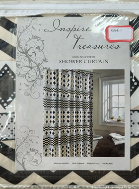 G106-1黑色棱形格窗帘175*175m一对出