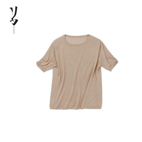 SayYa正肩修身弹力羊绒T恤
