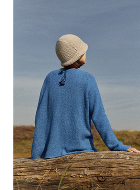 Say Ya【幻】织雾 特殊纱宽松慵懒羊绒混纺套头衫 叠穿