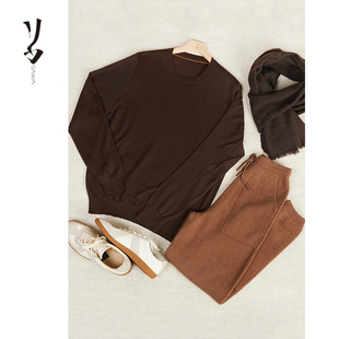 圆领羊绒套头打底衫 潜行男士 百搭 幻 Say Ya