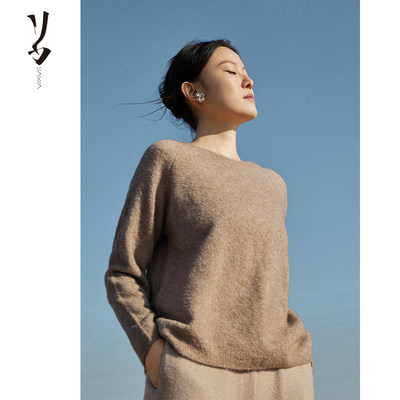 SayYa幻纱蜜猫慵懒套头针织衫