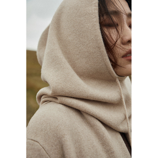 双面纯色羊绒针织脖套帽 Say 美得不重样 幻 围戴多用