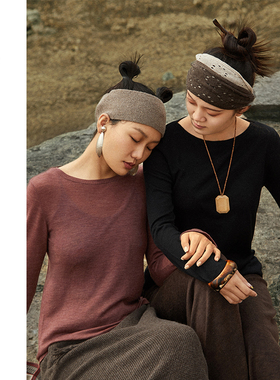 SayYa 【幻】简约鱼嘴领水溶羊毛长袖打底衫 薄软/弹力