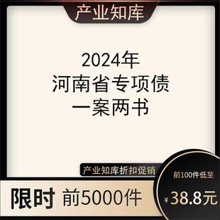 2024年河南省专项债一案两书资料