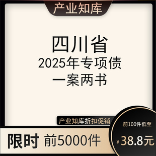 2025年四川省专项债一案两书(包全年更新)