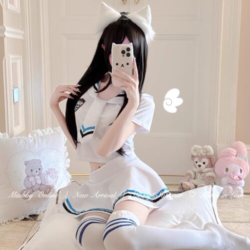 Miubby「甜御学妹」日系纯欲清纯软妹jk学院风少女居家睡衣套装