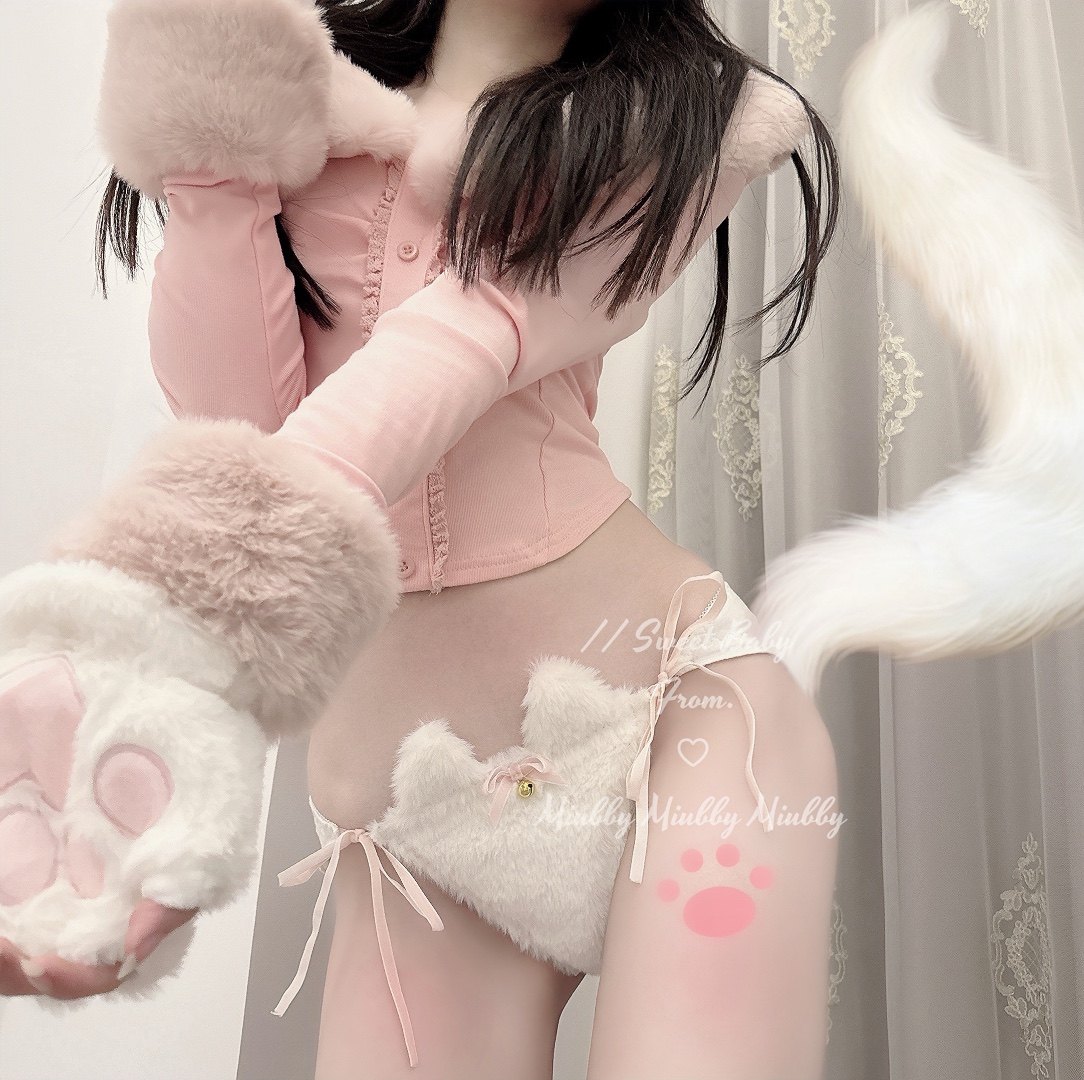 Miubby「叮当喵」日系少女毛绒内裤棉裆猫耳铃铛纯欲性感三角裤