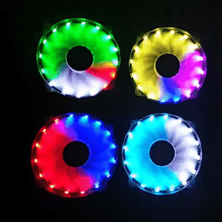 Âõͼ·áÁ÷¹âRGB̨ʽ»úµçÄÔ»úÏäÆß²Ê±äÉ« »Ã²Êºç12cm¾²ÒôÉ¢ÈÈÆ÷·çÉÈ