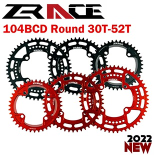 ZRACE山地自行车正负齿104BCD单盘盘片牙盘30-52t 圆盘单速7075铝