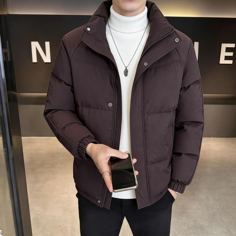 外贸尾货羽绒服男秋冬款长袖立领休闲保暖外套男公版