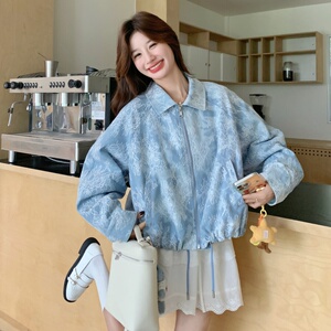 档口大货 牛仔面料复合亮片蕾丝工艺2B218-2506-P180,控268图片
