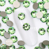 正品 施家2088平底圆形214橄榄绿美甲饰品钻耳环耳钉宠物发夹diy