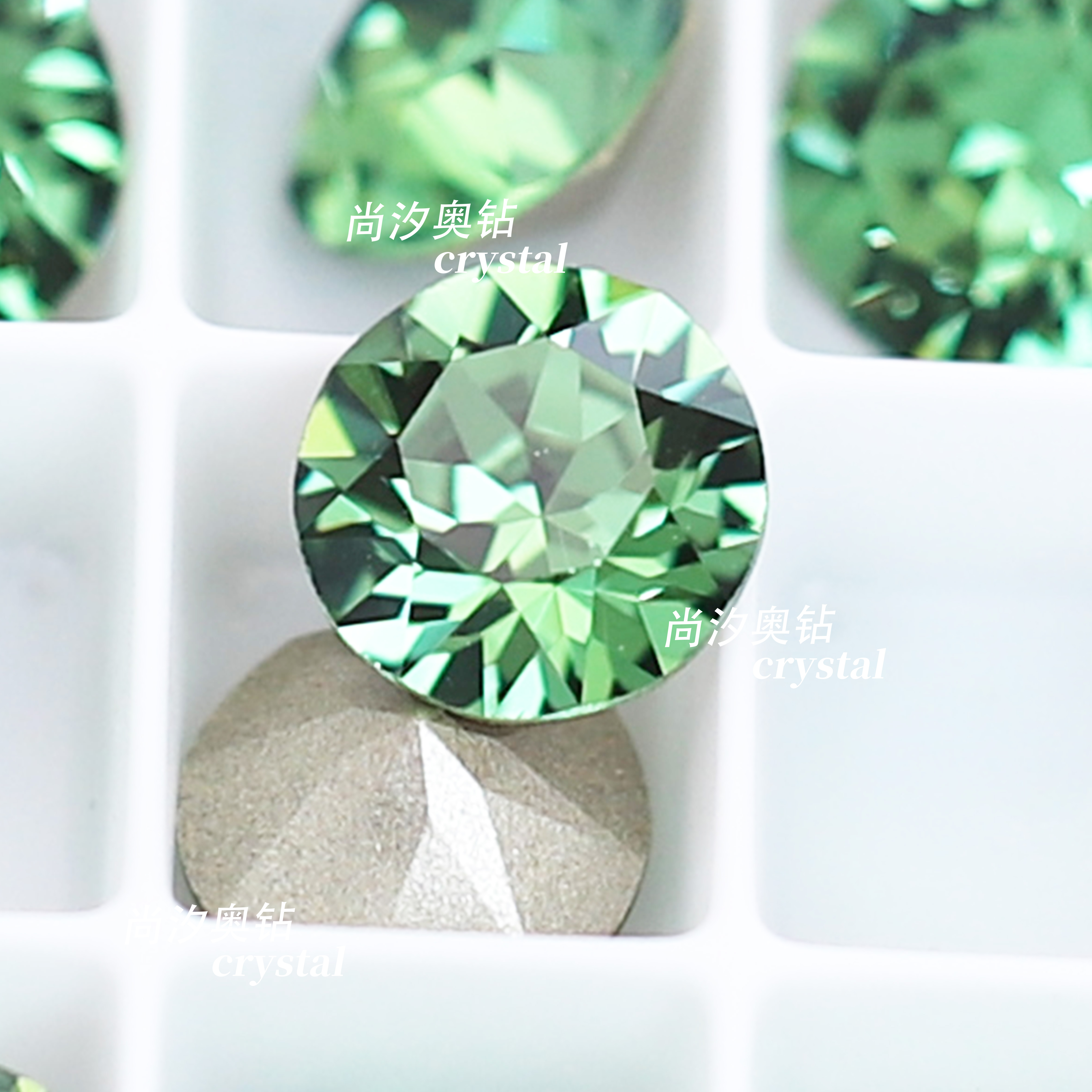 施华洛1088翠绿色360美甲堆钻