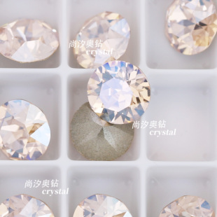 正品施家1088奥地利391mol丝绸月光尖底圆形钻美甲堆钻指甲饰