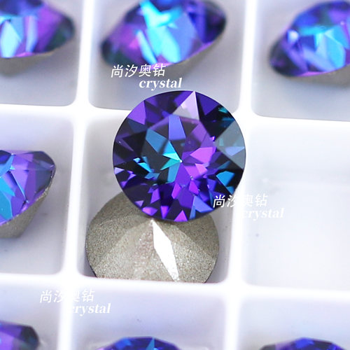 施华洛1088紫红光001hel指甲饰品