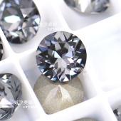 奥地利施家正品 1088美甲尖底堆钻超闪sini银色夜影圆形指甲奥钻