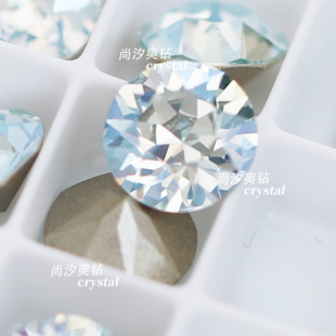 正品 施家1088奥地利361mol浅粉蓝月光尖底圆形钻美甲堆钻指甲饰