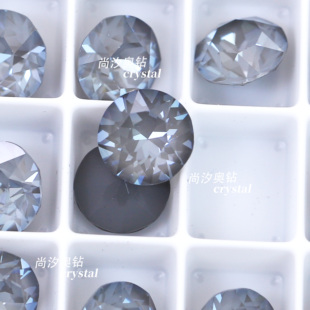 正品 施家1088奥地利L111i深灰色尖底圆形钻美甲堆钻指甲饰品