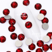 正品 施家2088圆钻208酒红平底华子美甲钻奥地利水晶饰品贴钻diy