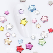 正品 奥地利施家钻2754五角星胖五角星美甲钻平底钻水晶饰品
