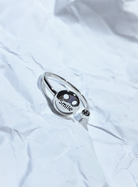 东大门饰品韩国微笑百搭款戒指