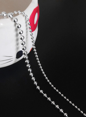 佛珠项链纯银礼品锁骨链男女