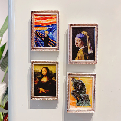 世界名画冰箱贴磁贴创意