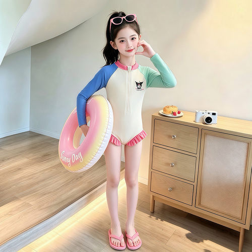 2026女童中大童夏季连体衣泳衣女孩子游泳衣