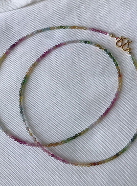 时尚佛牌INS色锁骨女叠链