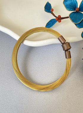 金色手绳男Charme XL串珠酷黑系列转运珠配绳不锈钢尼龙钢丝绳5mm