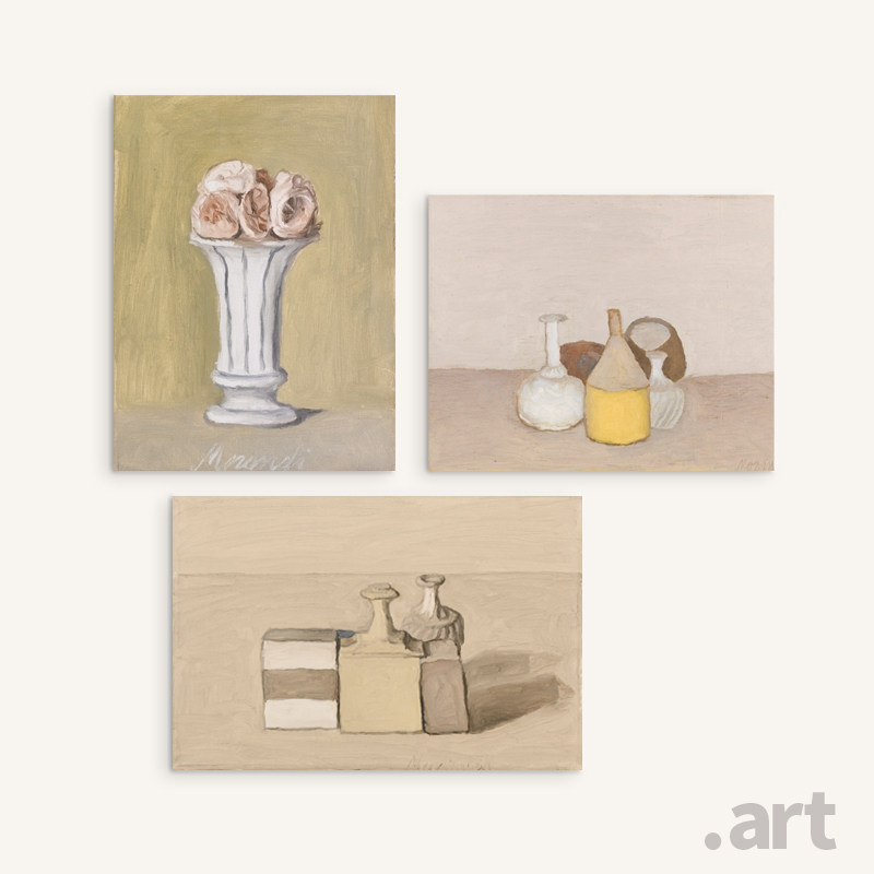 莫兰迪Giorgio Morandi 静物II 艺术微喷 北欧风家居装饰画挂画