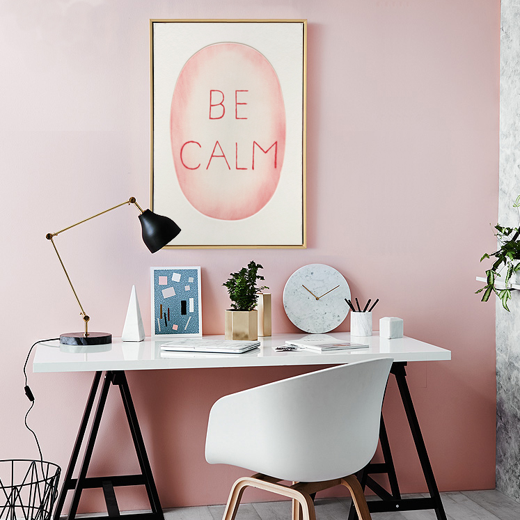 Louise Bourgeois Be calm &we love you 治愈系北欧风字母装饰画