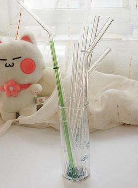懒人喝水长吸管玻璃儿童食品级40cm卧床病人喝水超级30厘米长吸管