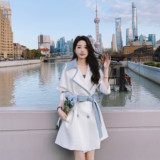 【现货】春装撞色风衣浙宝B252-2329-P150-K228，女装风衣，浙宝252