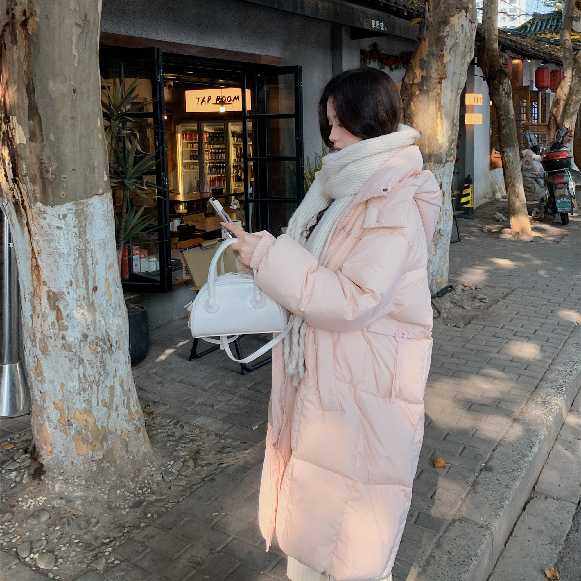 【现货】连帽长款羽绒服浙宝B252-23125-P265-K398,女装棉衣/棉服,浙宝252