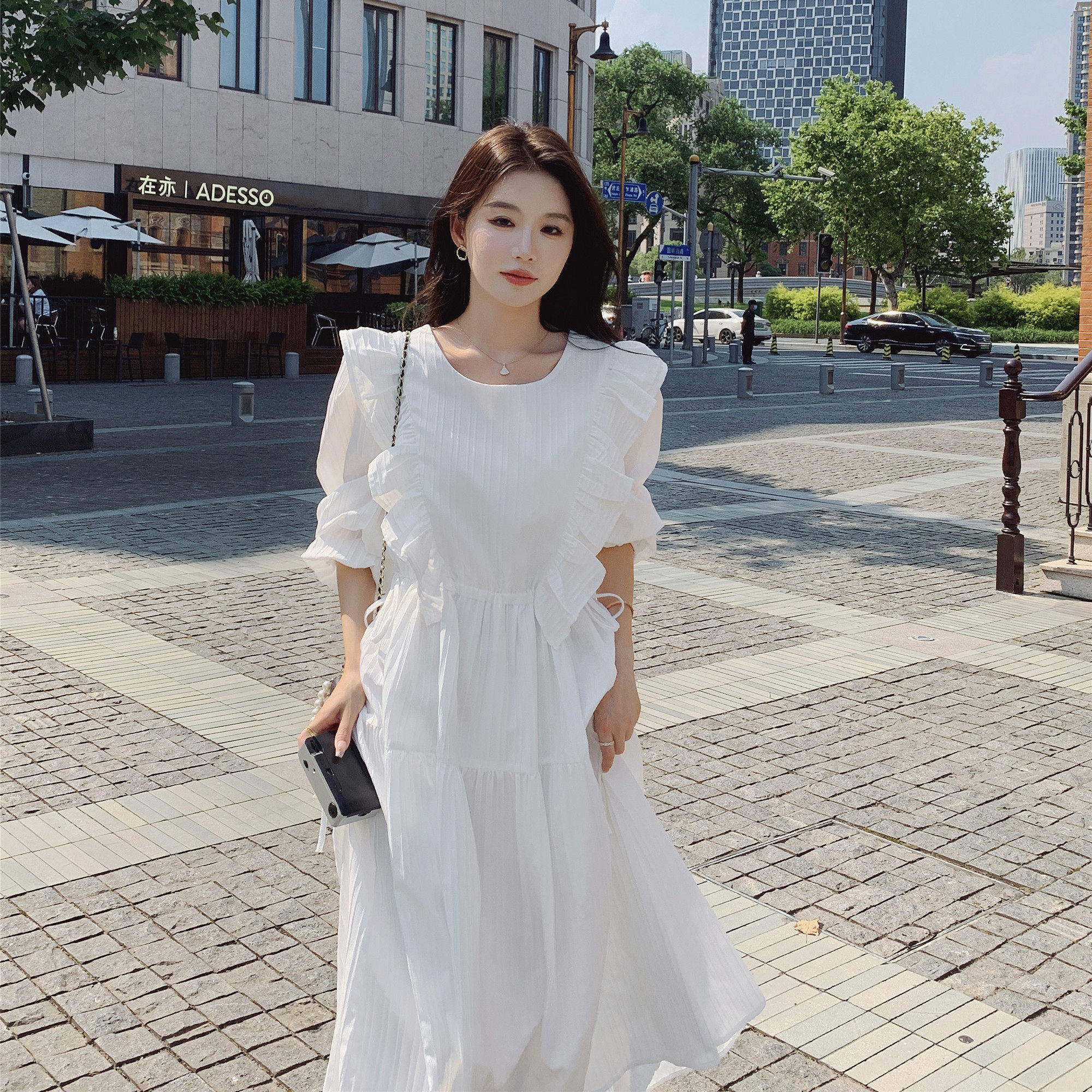 【现货】长款仙仙木耳裙浙宝B252-2396-P125-K188，女装连衣裙，浙宝252