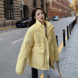 【档口现货】立领大口袋羽绒服B252-2251-P205-K328，女装羽绒服，浙宝252