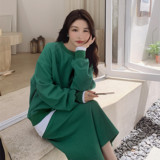 【现货】22年秋华夫格加厚秋冬款连衣裙B2522232P130K188，女装套装/套裙，浙宝252