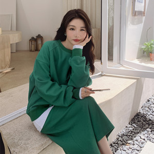 【 现货】22年秋华夫格加厚秋冬款连衣裙B252 2232 P130 K188，女装套装/套裙，浙宝252