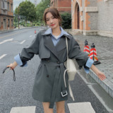 【现货】假两件风衣外套浙宝B252-2422-P145-K218，女装风衣，浙宝252