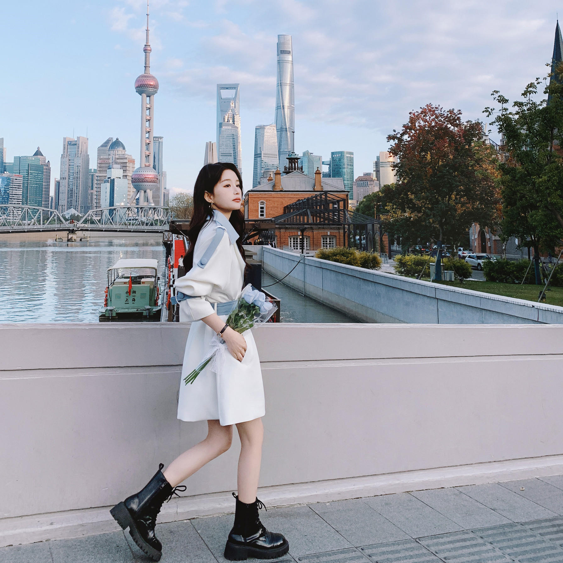【现货】23年春装新款撞色风衣浙宝B252-2329-P150-K228,女装风衣,浙宝252