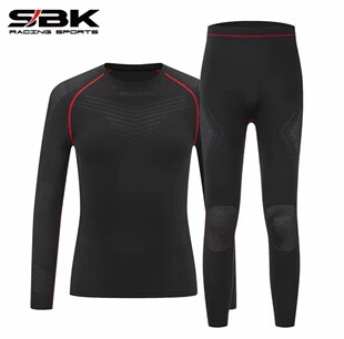 SBK皮衣滑衣赛车服连体皮衣内衣摩托车打底汗衣春夏吸汗四季