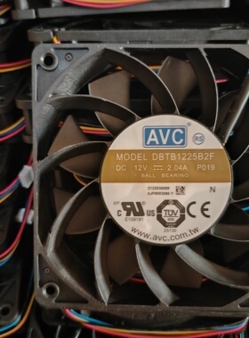 DBTB1225B2F AVC 12025 12V 2.04A 12cm暴力高转速大风量增压风扇