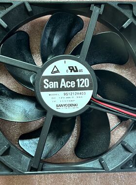 Sanyo三洋 9S1212H403 12v0.39A 12025 12cm超静音无震动散热风扇