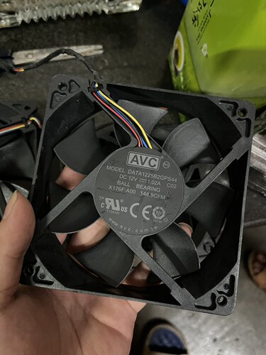 12025外星人电脑机箱风扇DATA1225B2GPS44温控AVC暴力CPU风扇12CM