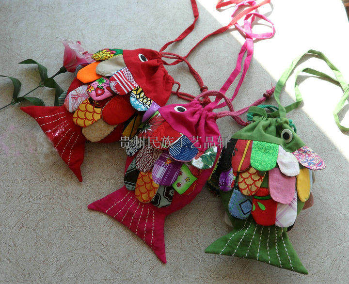 Ethnic style manual Fabric art Cotton and hemp girl children Child gift Fish Mini lady Inclined shoulder bag Handbagin the Leather/Lady bags/Men's bag, Wallets  category - from Buy2taobao.com to provide professional Taobao agent buy service