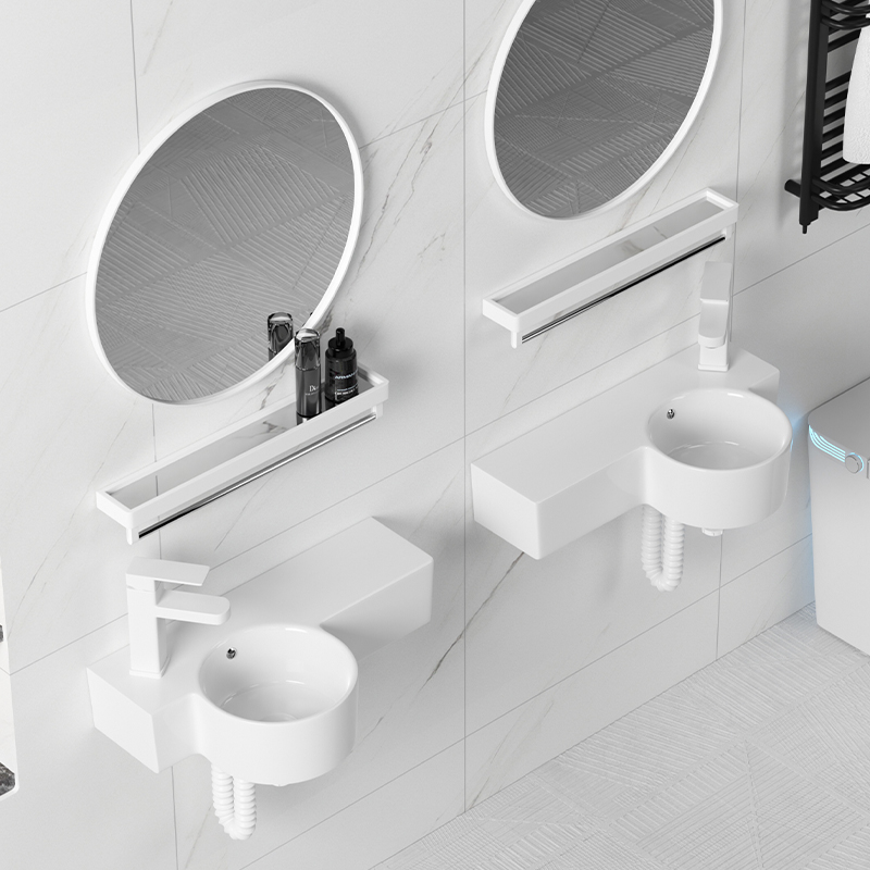 泓洁商家陶瓷挂墙式洗手盆